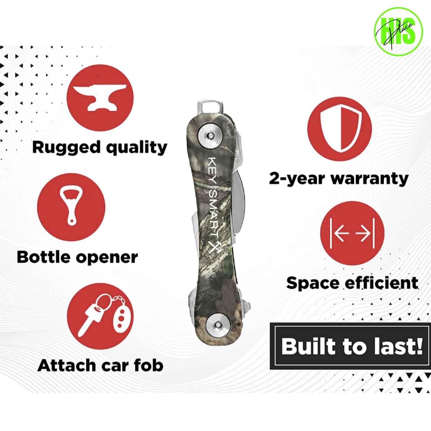 KeySmart Rugged Camo Key Organizer