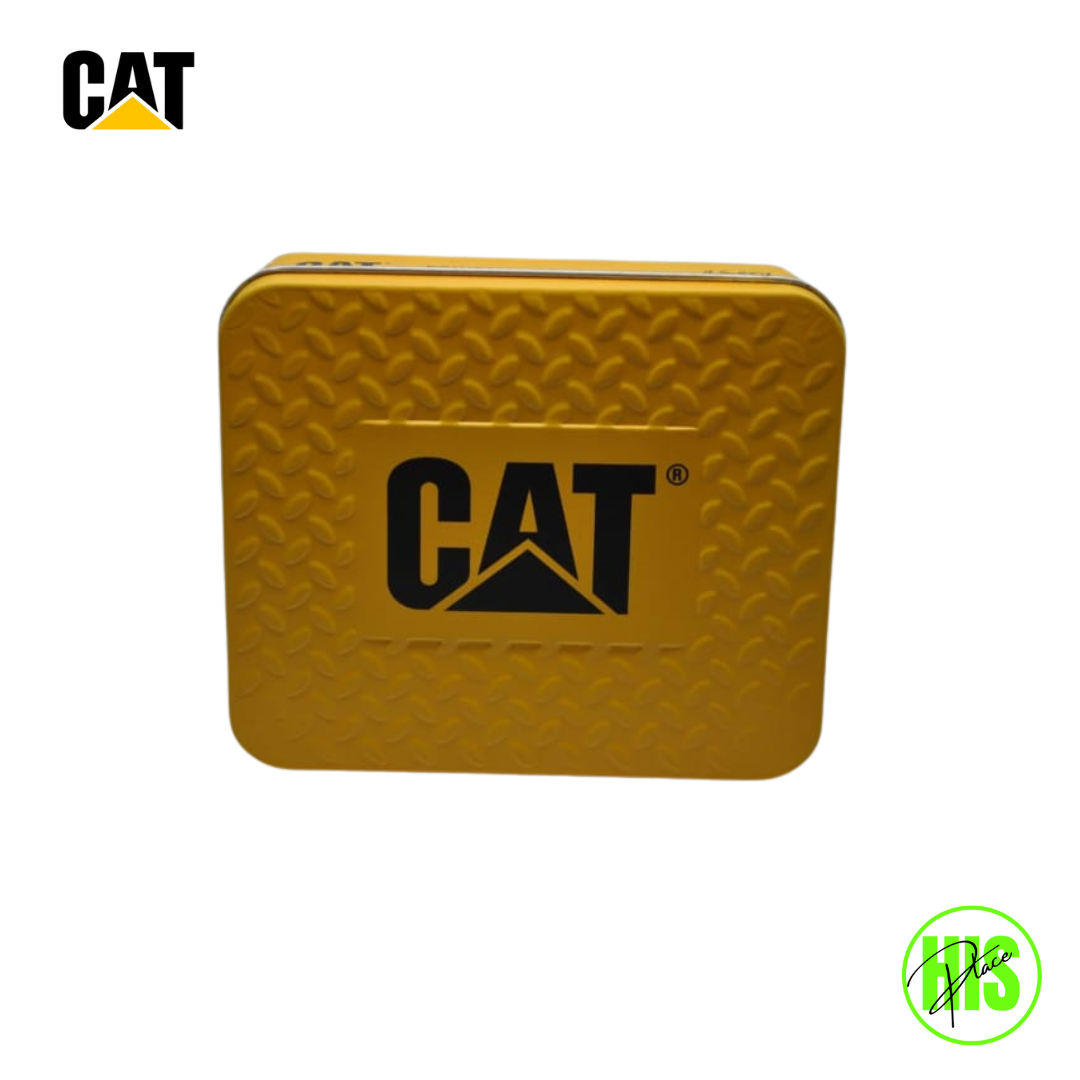CAT Bi-Fold Leather Wallet