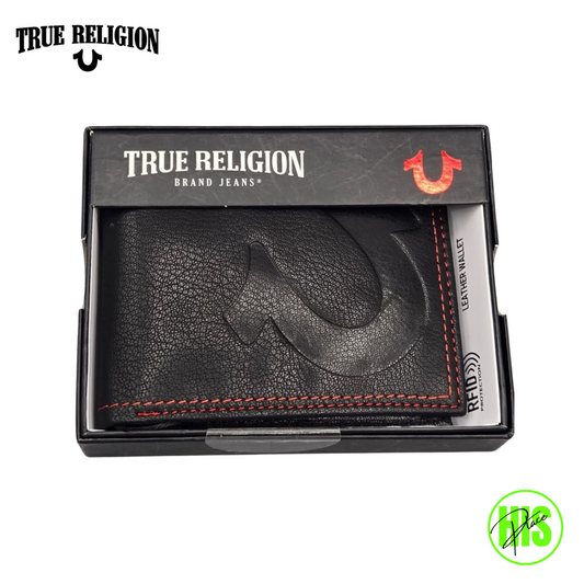 True Religion Bi-Fold Leather Wallet
