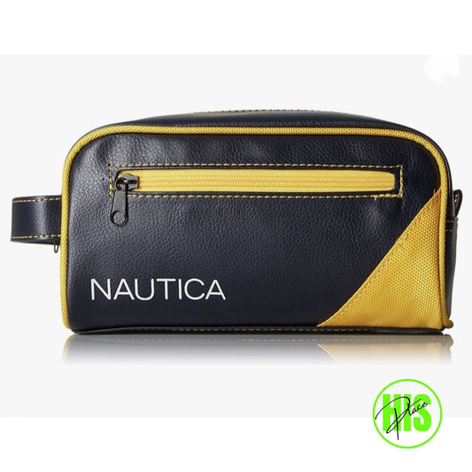 Nautica Leather Travel Kit